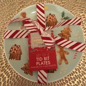 Ciroa Gingerbread Tid Bit Dessert Ceramic 6’ Plates-